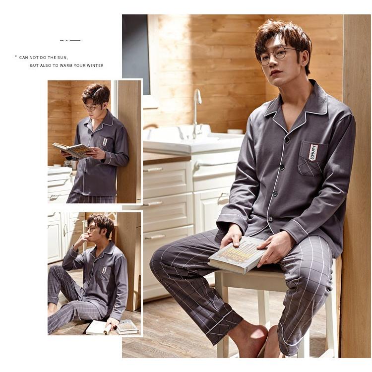 ルームウェア メンズ パジャマ 春 夏 メンズパジャマ 長ズボン 長袖 紳士 前開き 上下セット ナイトウェア 男性 部屋着 寝間着 春秋用 ギフト プレゼント Yhsy 28 サンフラワーハウス 通販 Yahoo ショッピング