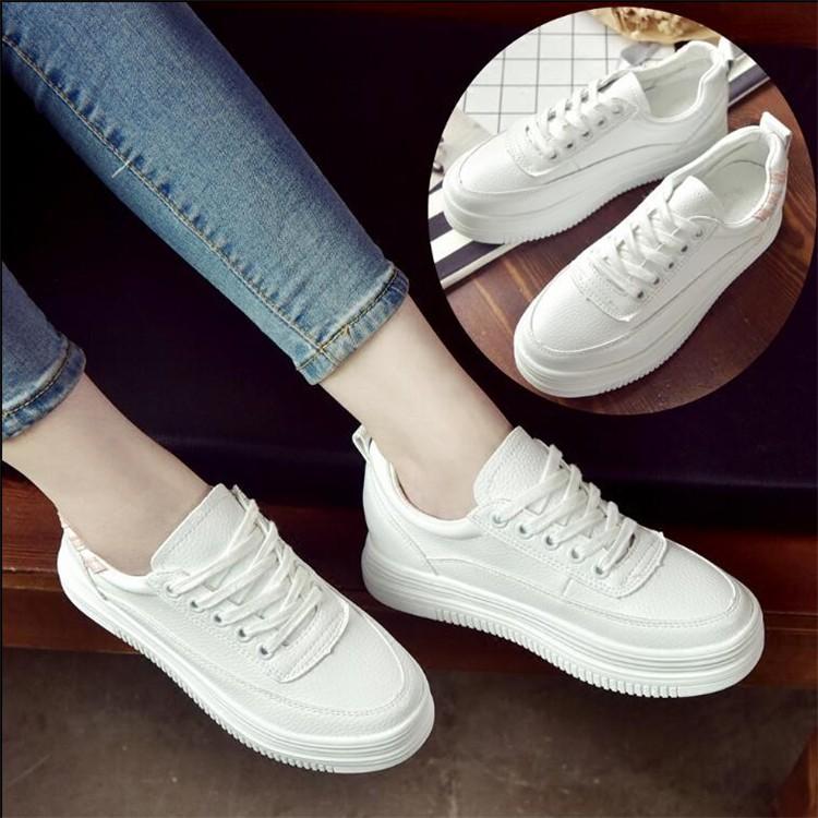 レディース 厚底 ローカット スニーカー 白 レースアップ インヒール ライン 入り 通気性 疲れにくい カジュアル 軽量 おしゃれ 靴 美脚 Yhxz 24 サンフラワーハウス 通販 Yahoo ショッピング