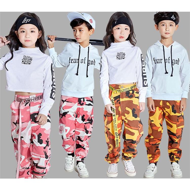 子供 ダンス 衣装 ヒップホップ 迷彩 パンツ ストリート ピンク オレンジ ズボンボトムスコスチューム110 180舞台装 Yhyc 36 サンフラワーハウス 通販 Yahoo ショッピング
