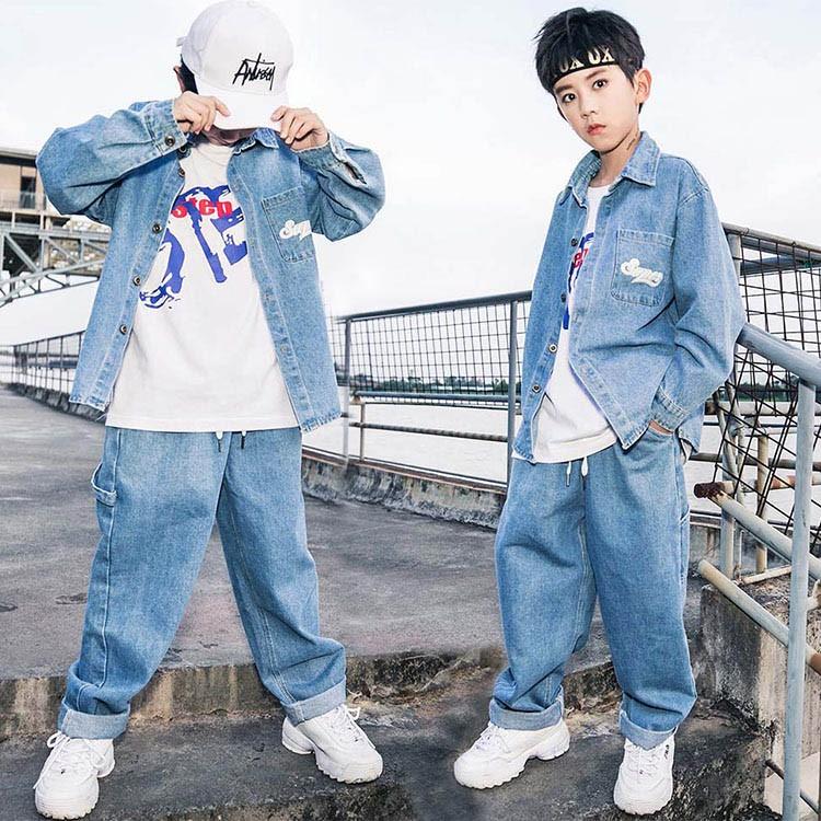 キッズダンス衣装 ヒップホップ Hiphop デニムシャツ ジーンズ デニムパンツ ズボン 子供 女の子 男の子 チア ステージ衣装 体操服 練習着 かっこいい Yhyc 431 サンフラワーハウス 通販 Yahoo ショッピング