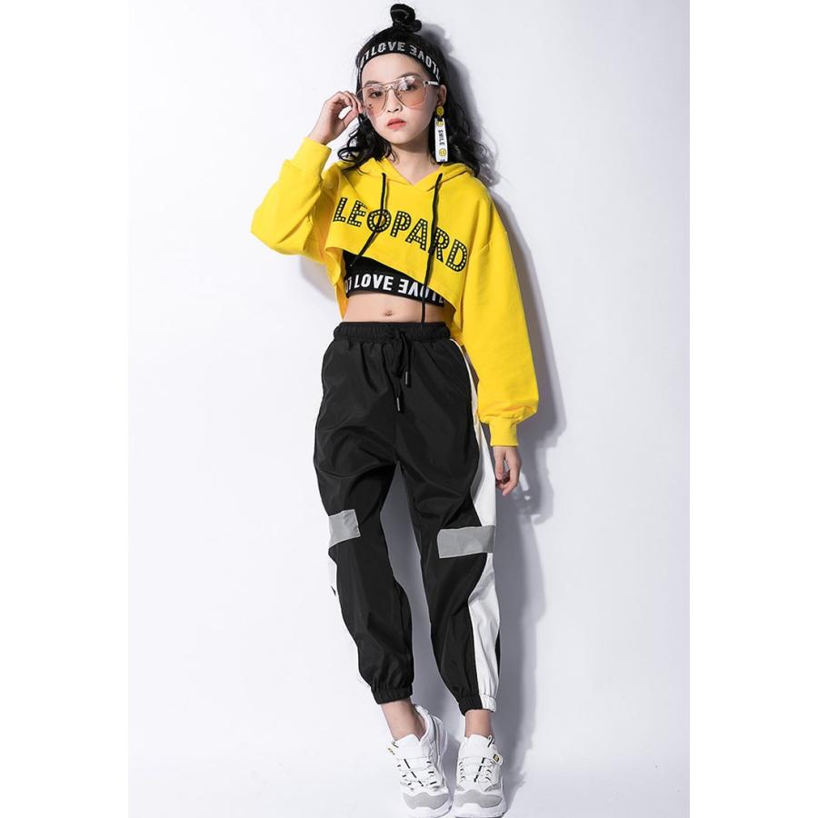 キッズダンス衣装 ヒップホップ Hiphop キッズ ダンス衣装 へそ出し タンクトップ トップス 長ズボン パンツ 子供 女の子 チアガール 練習着 発表会 Yhyc 45 サンフラワーハウス 通販 Yahoo ショッピング