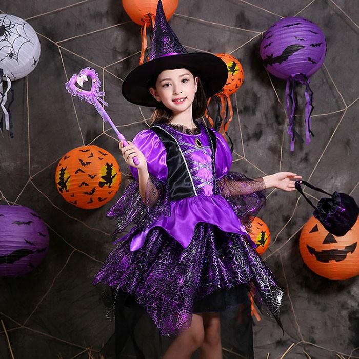 ハロウィン ワンピース 魔女 精霊 コスプレ 女の子 妖精 仮装 コスチューム 帽子 袋 キッズ ダンス衣装 キャラクター衣装 プリンセス 変装 パーティー Yhyc 4 サンフラワーハウス 通販 Yahoo ショッピング