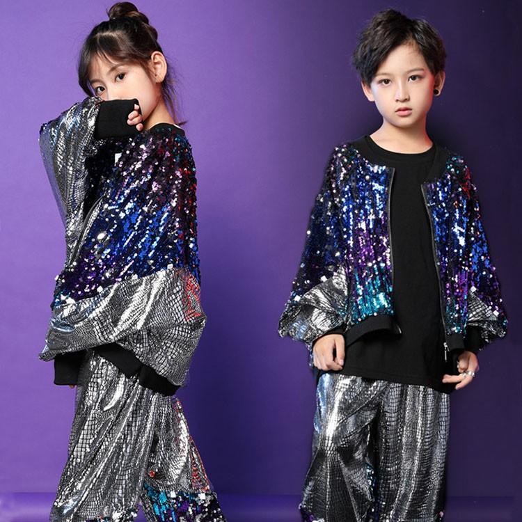 キッズ ダンス衣装 スパンコール キラキラ ヒップホップ セットアップ Hiphop ジャケット パンツ ズボン 子供 男の子 女の子 ステージ衣装 演出服 練習着 Yhyc 524 サンフラワーハウス 通販 Yahoo ショッピング
