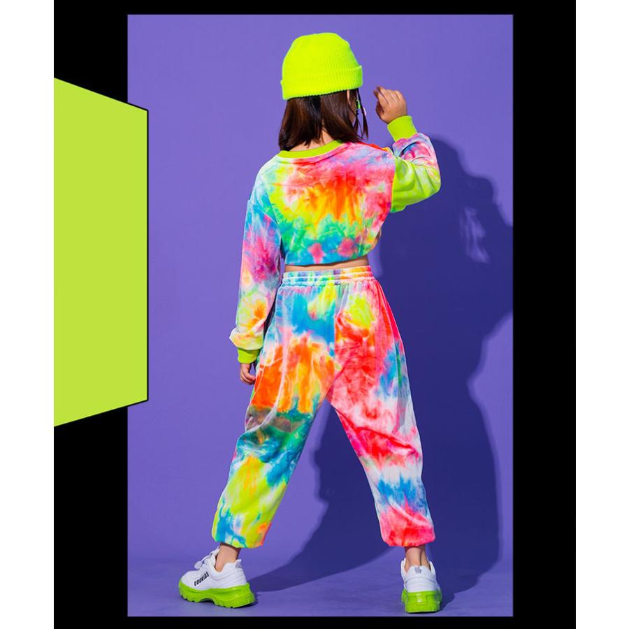 キッズ ダンス衣装 セットアップ ヒップホップ へそ出し トップス