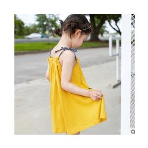 子供ワンピース キャミワンピース オフショルダー 女の子服 ビーチ 