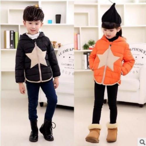 子ども服 ダウンジャケット 男の子 星柄 女の子 キッズ服 コート