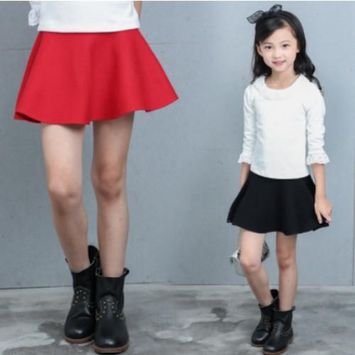 スカート 女の子 フレアスカート 子供服 ミニ丈 キッズ服 無地 秋冬春 