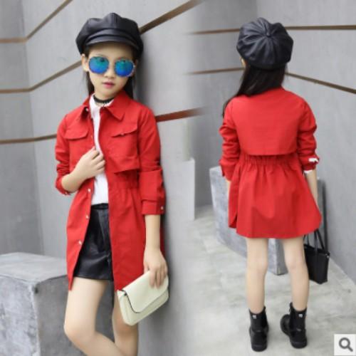 子ども服 コート 大人可愛い 女の子 上着 キッズ服 赤色コート