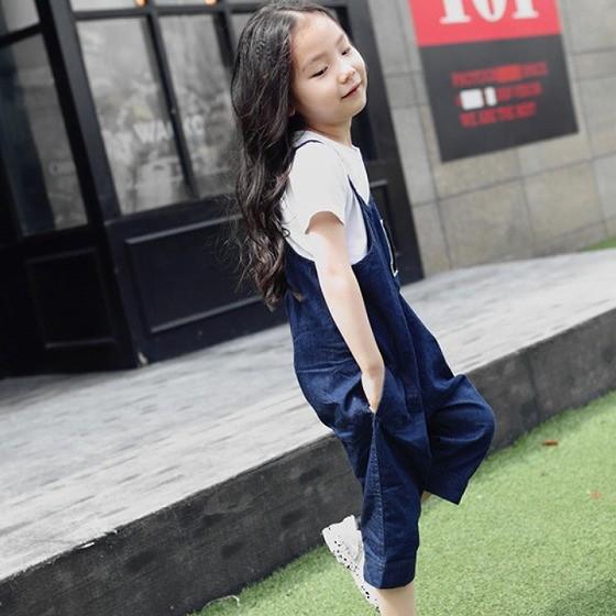 デニムサロペット 子供服 女の子 キッズ オーバーオール
