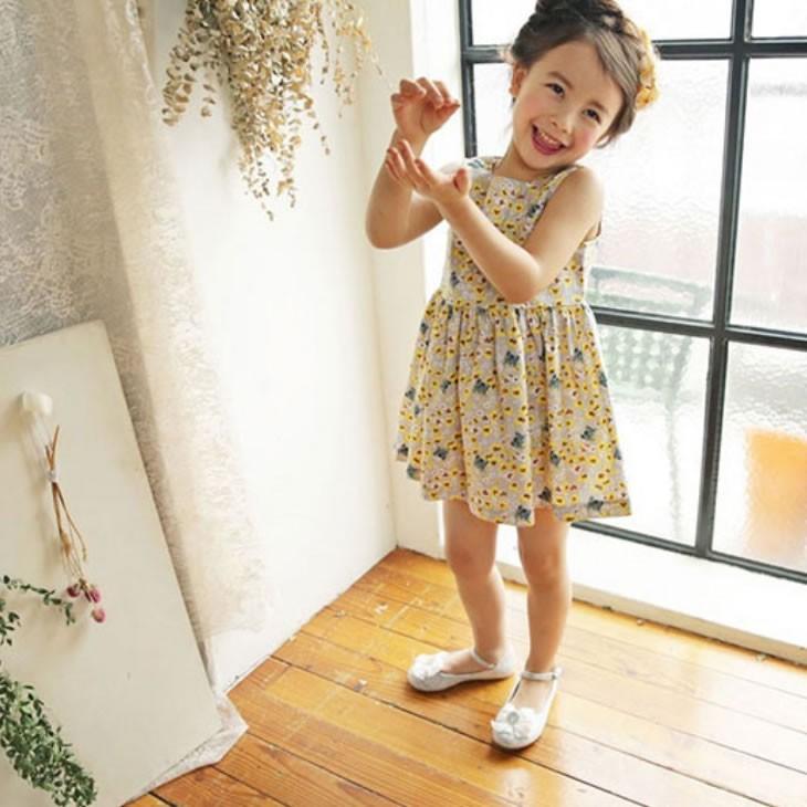 子供服 ワンピース 女の子 花柄ワンピース 背中出し ハート形 キッズ服 おしゃれ 可愛い ノースリーブ 袖無し 100 110 1 130 140cm Sf Wp 002 Sunflowerkids 通販 Yahoo ショッピング