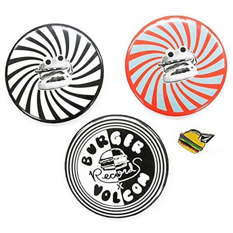 ボルコム バッジ Burger X Vlcm Pin Burger Records コラボ 4点セット D D レビューを書けば送料当店負担