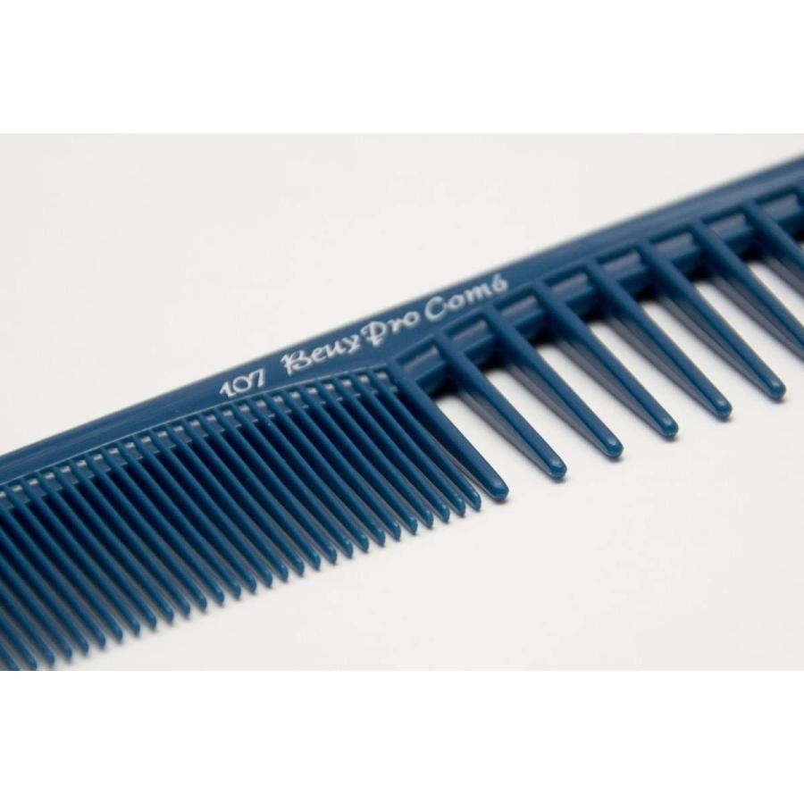 本物保証!Hongo プロ用カットコーム ウェット ブルー No.107 ドライ兼用 ホンゴ ヘアブラシ、くし Hongo プロ用カットコーム ウェット ドライ兼用 No.107 ブルー ホンゴ