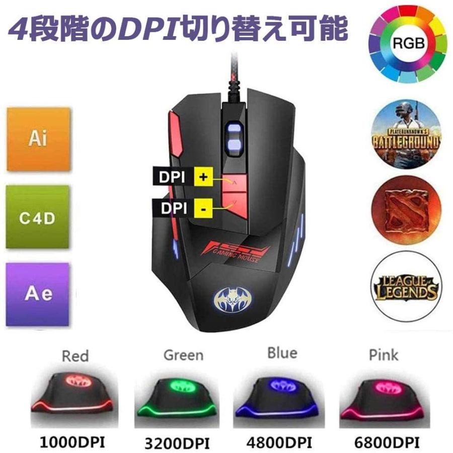 令和最新版片手ゲーミング キーボード マウス セット 片手ゲーミングキーボード RGB ゲーミングマウス 最大6800DPI 光学式 USB  【公式ショップ】