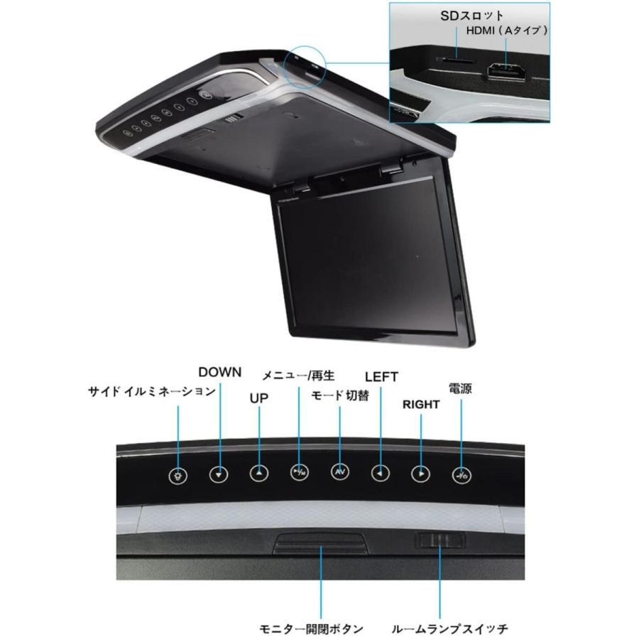 ☆国内最安値に挑戦☆LOSKAフリップダウンモニター 12.1インチデジタル