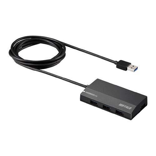 スタンダード USB3.0 バッファロー 4ポート BSH4A120U3BK セルフパワーハブ（ブラック） USBハブ 【絶品】