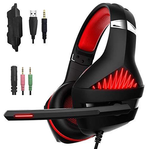 Ikikin Gm 5 有線 3 5mmゲーミングヘッドセット サラウンドサウンド ヘッドホン ヘッドフォン Ledライト付き