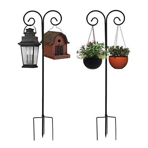 期間限定送料無料 Unho ガーデン ハンギングスタンド 2点セット アイアン ランタンスタンド お庭 吊り下げ式植木鉢 鳥かご 提灯 蚊取りランプ 屋外用電 新着商品 Suomenlaatukivi Fi