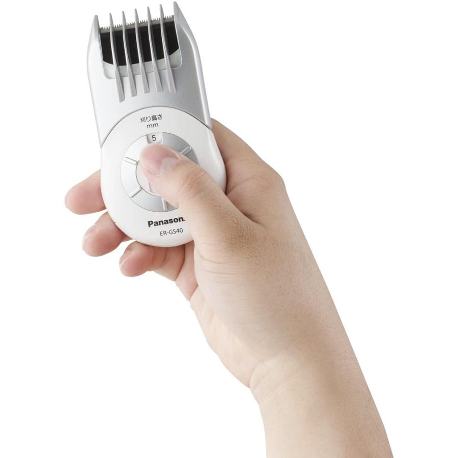 パナソニック セルフヘアーカッター 白 ER-GS40-W|sunflowermagic|02