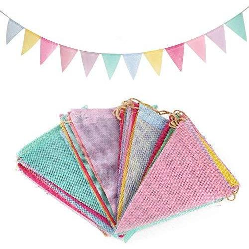 22新作 Floratek ガーランド フラッグ 三角旗 バナー 9m長 お誕生日 結婚式 パーティー 飾り デコレーション Diy キャンプ 運動会 Kamejikan Com