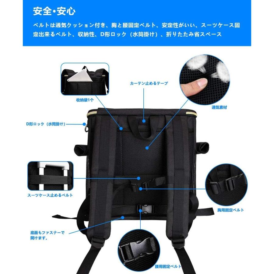 Winsun ペットキャリーバッグリュック 犬キャリーバッグ 猫キャリーバッグ 3way仕様 通気性 安定性抜群 電車移動 通院 散歩 旅行 高評価なギフト