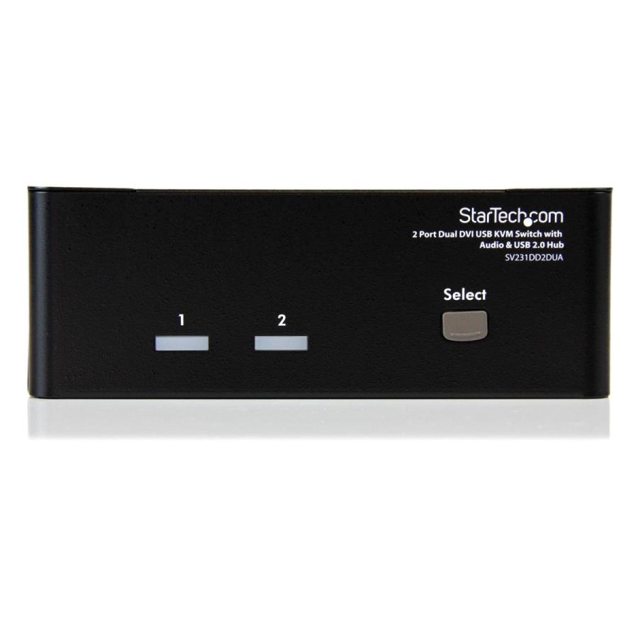 2ポートデュアルDVI対応USB接続KVMスイッチ SV231DD2DUA 分配器、切替器