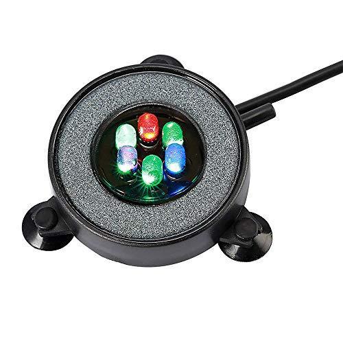 Clausアクアリウム エアストーン ミニ気泡ストーン 水槽用空気石 6led水槽ライト付き 酸素