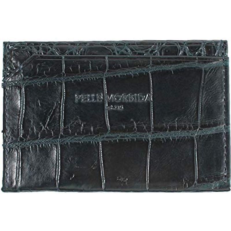 ペッレモルビダ カードケース クロコダイルレザー パスケース PELLE MORBIDA PMO-CRS009 NVY （ネイビー） F