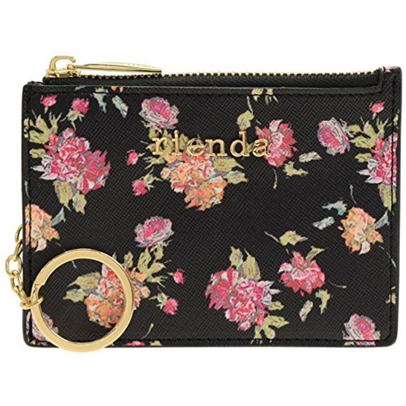 人気満点 財布 帽子 ファッション小物 リエンダ Rienda パスケース カードケース 小銭入れ 定期入れ コインケース Idケース 花柄 R ブラックフラ Www Threeriversofs Com
