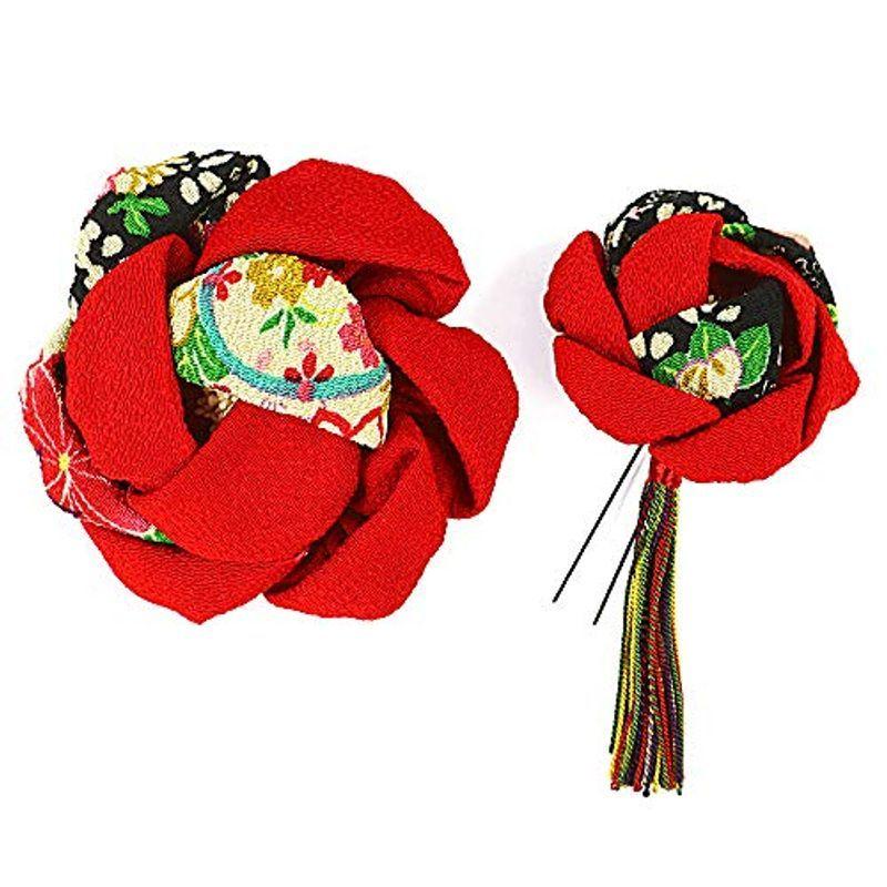 2枚で送料無料 髪飾り 成人式 花 振袖 前撮り 袴 2点セット 赤 マルチカラー ち髪型 ヘアスタイル ヘアアレンジ ドライフラワー No 9 2956 Hanagrocare Com