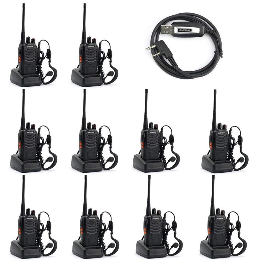 BAOFENG BF888S Two Way Radio (Pack of 10) and USB Programming Cable