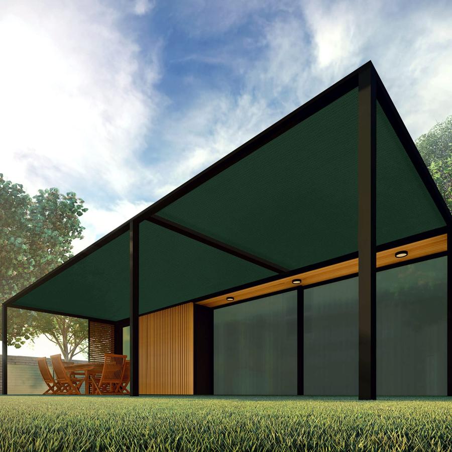 Patio Paradise 6' x 55' Sunblock Shade Cloth Roll,Dark Green Sun Shade