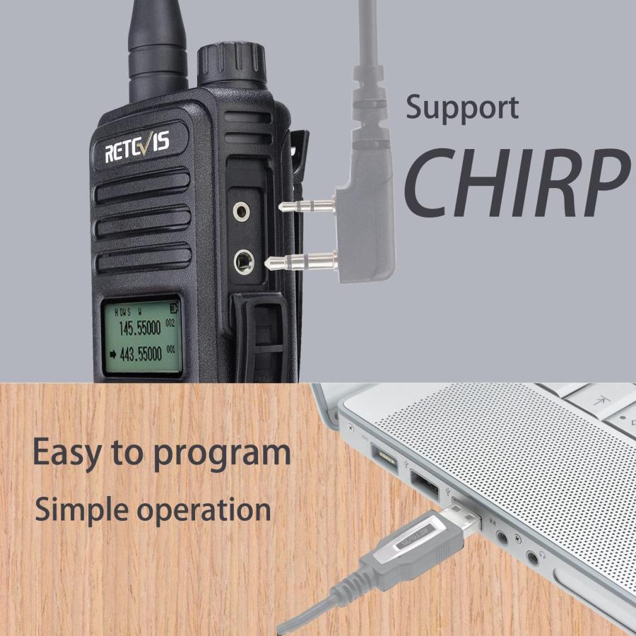 Retevis RT85 Dual Band Two Way Radio Long Range, Handheld Radio Walkie