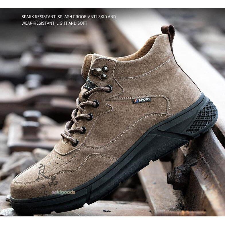 激安正規品 安全靴 作業靴 防寒靴 ハイカット ブーツ メンズ レディース おしゃれ 溶接用 冬 裏起毛 革 大きい 踏み抜き防止 滑りにくい つま先保護 Discoversvg Com