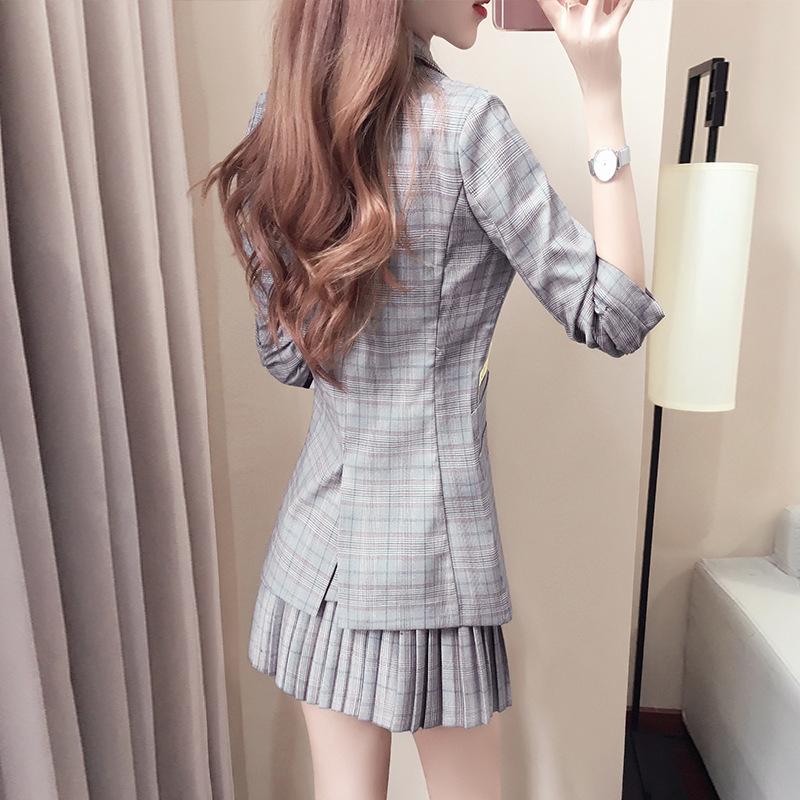 レディースフォーマル チェック柄 スーツセット 2点セット スカートセット 可愛い 大学生 女子高生 入学式 卒業式 通勤 Jk Ol 細身 スリム 10代代 若手 Sunflower1104y 向日葵ショップ 通販 Yahoo ショッピング