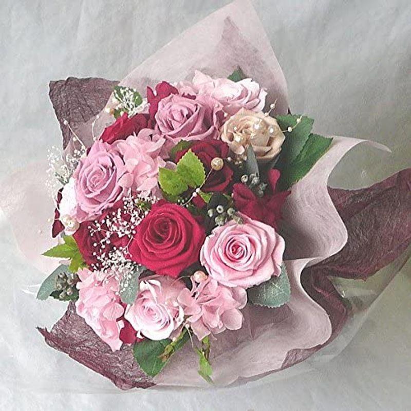 プロポーズや各種お祝いにプリザーブドフラワー エプーズモア花束LL-