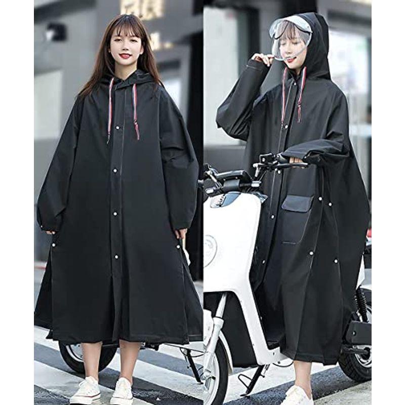 レディースファッション 幅広type Buqiren最新 男女兼用 レインコート メンズ レディース 用 自転車 リュック対応 完全防水ファスナ一 大きな帽子 丈夫なバイザー ロ ocw5fsx3 Tritop Com Br