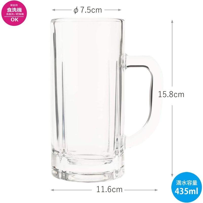 サン・フリー埼玉東洋佐々木ガラス ビールグラス・ジョッキ 透明 435ml 55484-1ct 24個セット 食器、グラス、カトラリー カプリ オイル&ビネガージャー M 8217200 調味料入れ ガラス キッチン用品 容器 調味料入れ オイルボトル オイル差し 油さし