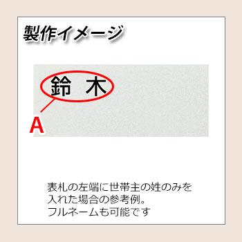 パナソニック　サインポスト　ユニサス　郵便ポスト　ネームプレート　EUNL-3　ブロックタイプ専用表札　レイアウトBタイプ（漆喰ホワイト用）