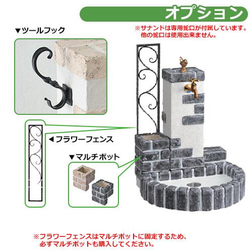 不凍水栓ユニットサナンド レトロブリックタイプ 1.0ｍ D-JX-RSPA-100PGL イメージ：ペパーグレイ 一口水栓柱 専用蛇口付 NIKKO ニッコー 送料無料｜sungarden-exterior｜03