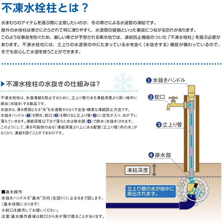 JWWA 日本水道協会適合 不凍水抜栓MV 接続口径20mm H300 オンリーワンクラブ TK3-MV-20030 【六角】 送料別