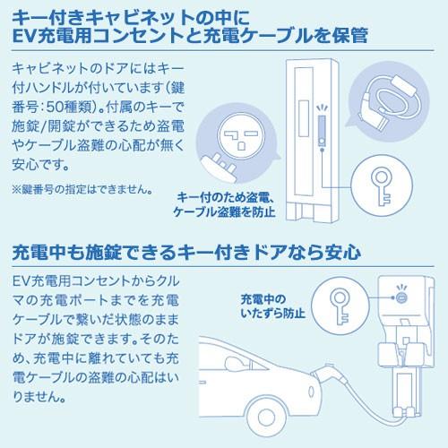 河村電器産業 EVコンポ-プライムW ECPW 壁掛型仕様 EV/PHV充電用電気