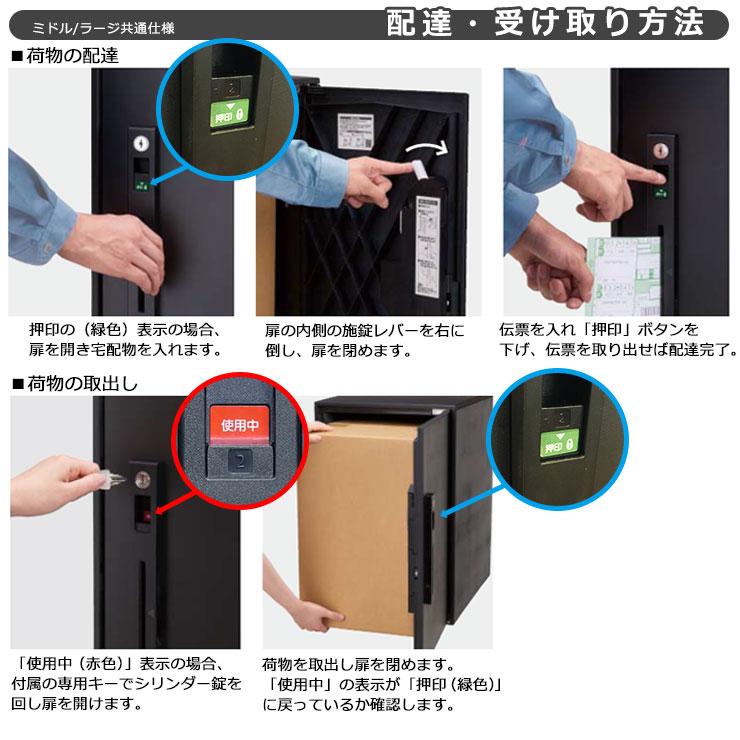 パナソニック コンボライト ミドル×2 2段セット 宅配ボックス 前 パナソニック コンボライト ミドル×2 2段セット 宅配ボックス 前