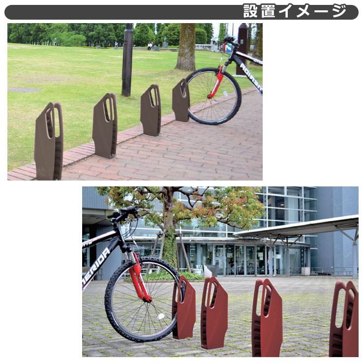 アスファルト 自転車 スタンド