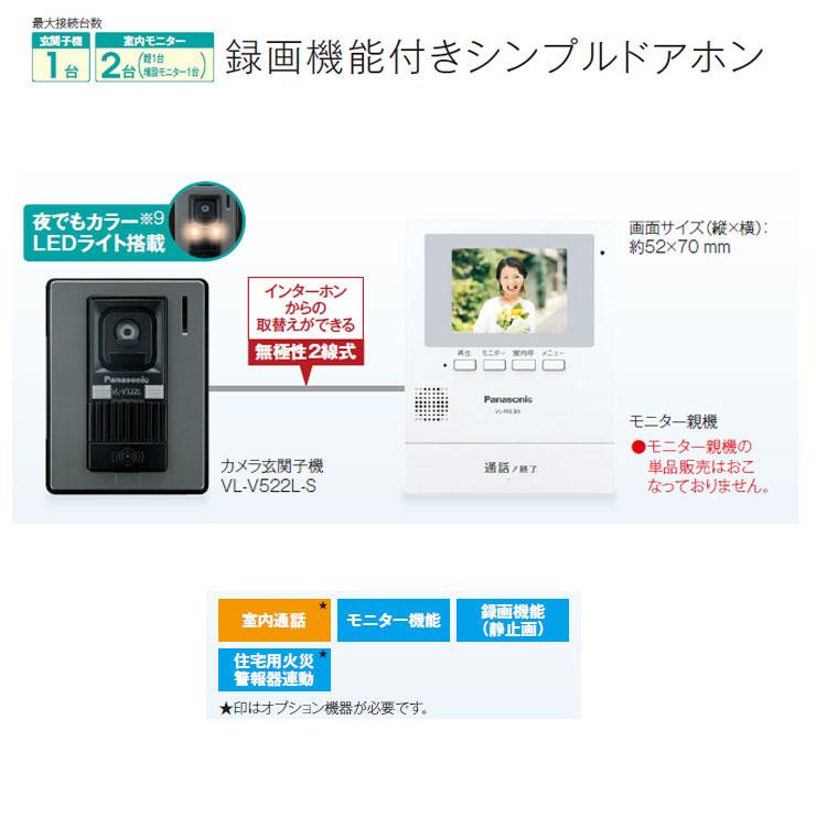 パナソニック テレビドアホン VL-SE30XLA 子機:VL-V522L-S 幅99mm インターホン 標準レンズ 電源直結式 : サンガーデンエクステリア - 通販 - Yahoo!ショッピング パナソニック テレビドアホン VL-SE30XLA 子機:VL-V522L-S 幅99mm インターホン 標準レンズ 電源直結式 : サンガーデンエクステリア - 通販 - Yahoo!ショッピング