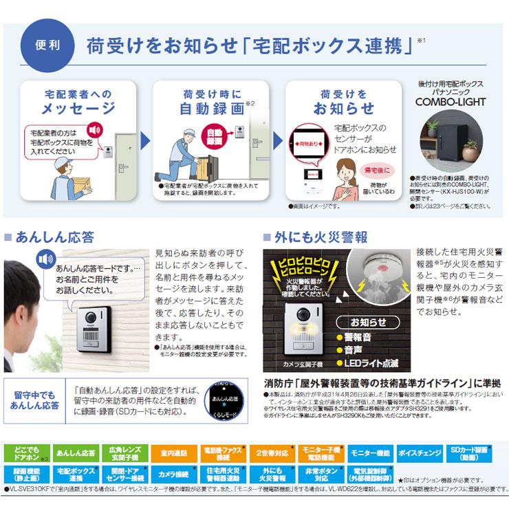 パナソニック テレビドアホン VL-SWE310KFA 子機:VL-V572AL-S パナソニック テレビドアホン VL-SWE310KFA 子機:VL-V572AL-S