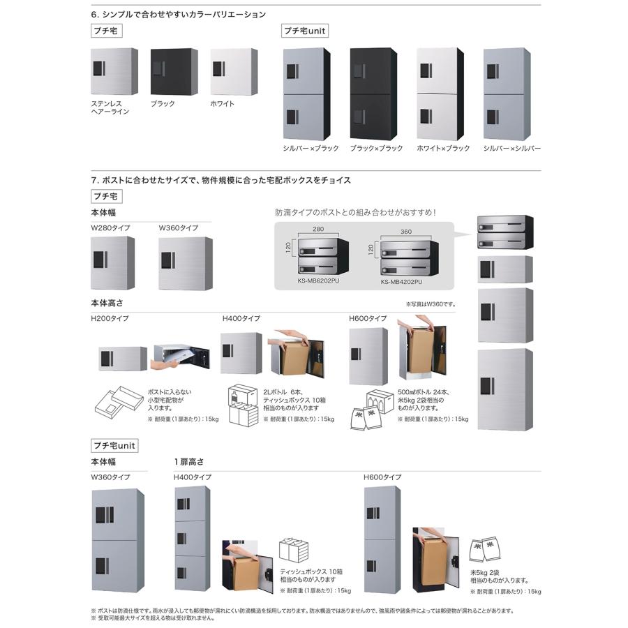 ナスタ 集合住宅用 宅配ボックス+郵便ポスト プチ宅unit ナスタ 集合住宅用 宅配ボックス+郵便ポスト プチ宅unit