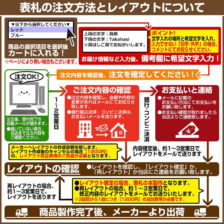 表札 おしゃれ クラシックアイアン 形状：1シンプル化粧バー イエロゴ 