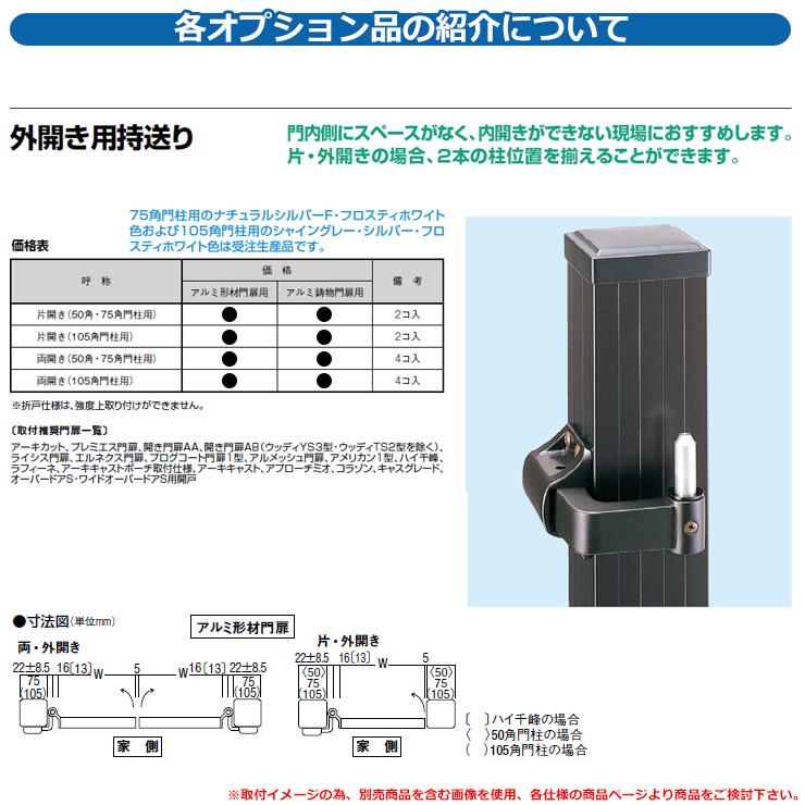 門扉 片開き 両開き エルネクス門扉M-KK型・M-YS型 柱使用 専用 門扉 片開き 両開き エルネクス門扉M-KK型・M-YS型 柱使用 専用