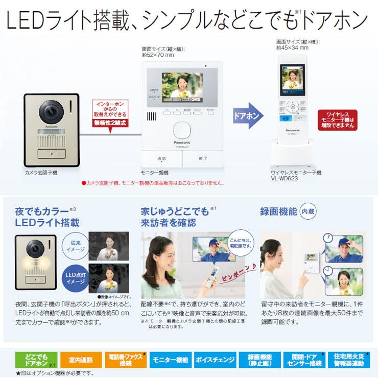パナソニック テレビドアホン VL-SWE210KLA 子機:VL-V523AL-N パナソニック テレビドアホン VL-SWE210KLA 子機:VL-V523AL-N