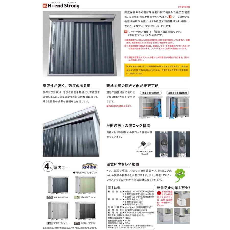 見積歓迎》フォルタ 中型物置 FS-2214S スタンダード 多雪型 幅2210 